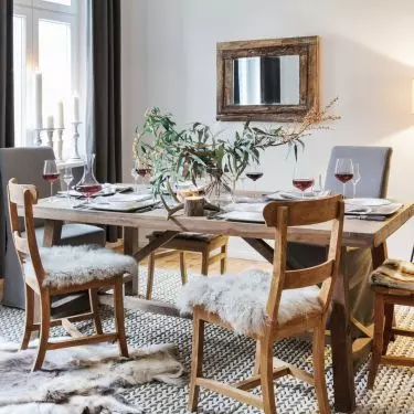 Soft textiles will warm up the space