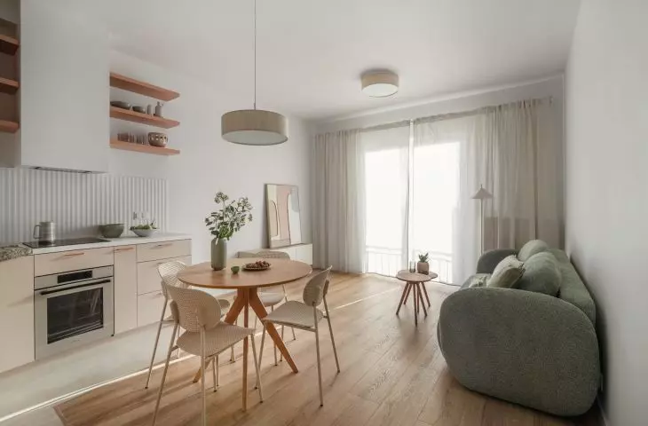 Large windows let in a fair amount of natural light