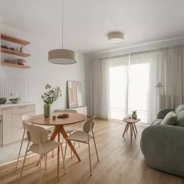 Large windows let in a fair amount of natural light