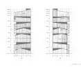 Cultural and tourism center in the Asakusa district of Tokyo - elevation drawing 