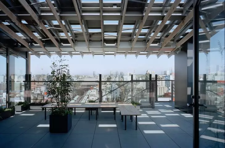 Cultural and tourist center in the Asakusa district of Tokyo - terrace view
