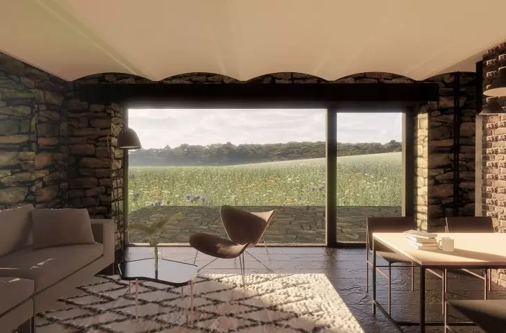 Wizualizacja wnętrz hotelu „W obłokach” w Komarnie ©PORT Architekci