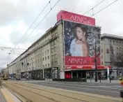 Billboard on tenements on Jerozolimskie Avenue