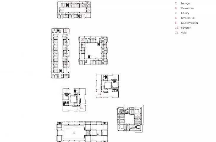 International Exchange Center of Wenzhou Medical University - second floor plan