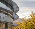 Apple Park in Cupertino, California - glass ring facade 