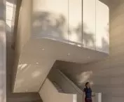 Apple Park w Cupertino w Kalifornii – wnętrze centrum dla zwiedzających