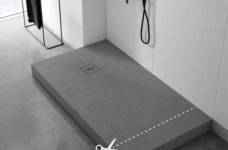 Nonlimits Grey Stone – brodzik zintegrowany z podstawą w technologii Stabilsound Plus®
