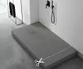 Nonlimits Grey Stone - shower tray integrated into the base with Stabilsound Plus® technology