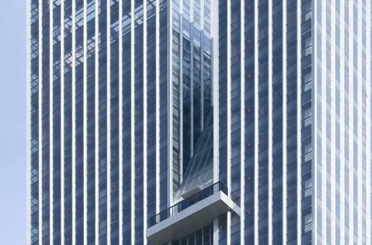 Nansheng Center skyscraper in Wenzhou - facade details  