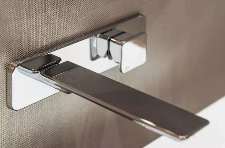Gold details add a sophisticated touch to the space