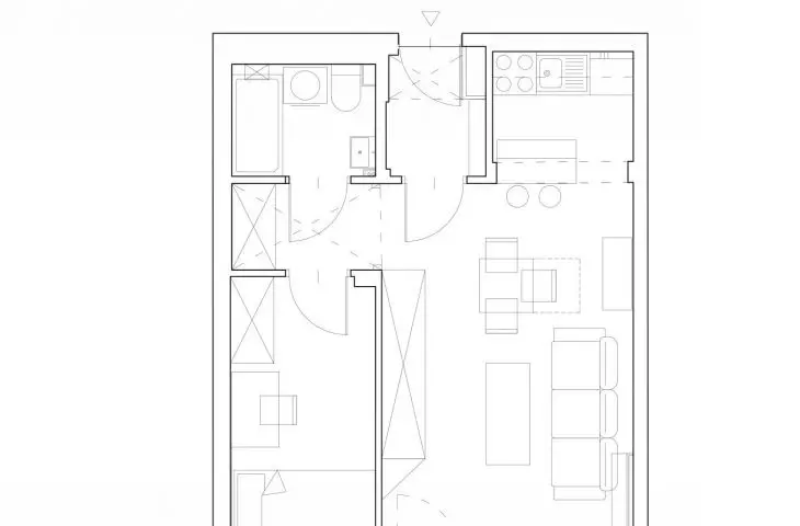The functional layout in front of the