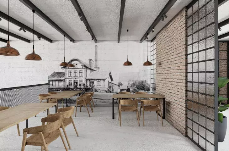 mezzanine, consumption room