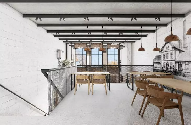 mezzanine, consumption room