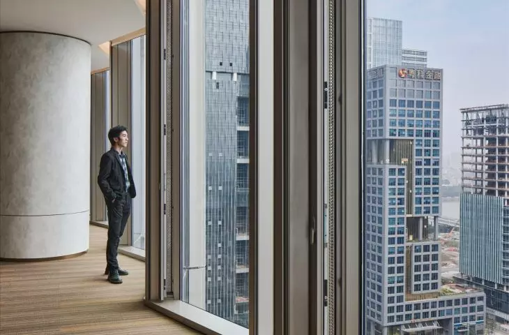 Star River Headquarters skyscraper in Guangzhou, China.