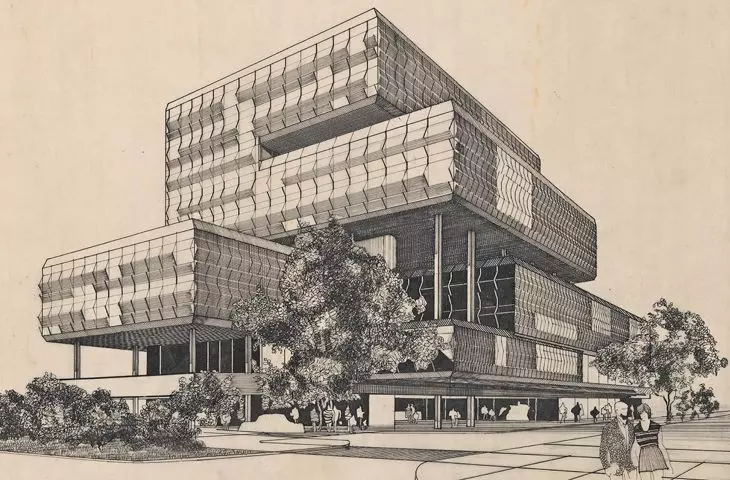 Škoda company administration building, Prague (Czechoslovakia)