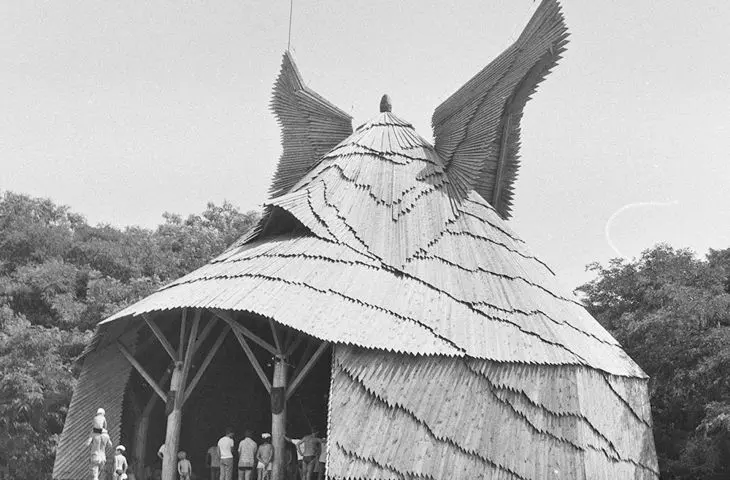 Dance hall, folk art camp, Nagykálló (Hungary)