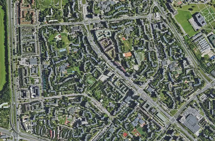 Ursynów Północny district in Warsaw, designed by Marek Budzyński, Jerzy Szczepanik-Dzikowski, Andrzej Szkop, 1972