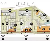 bariera akustyczna w biurze, proj.: Open architektura