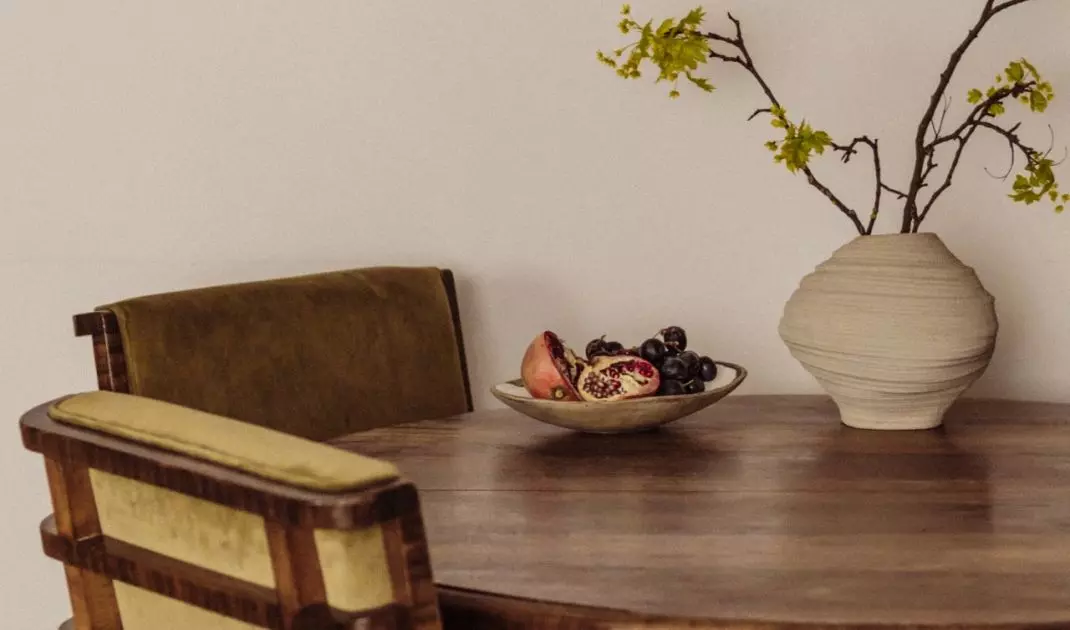 The chairs and table were left by the previous owners