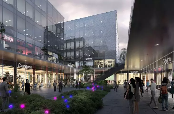Modernizacja parku po byłej fabryce rafinerii ropy naftowej w Hangzhou – wizualizacja projektu 