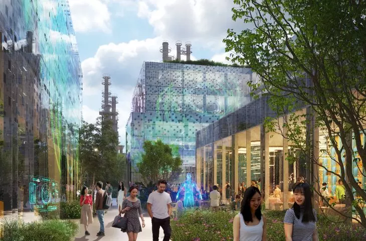 Modernizacja parku po byłej fabryce rafinerii ropy naftowej w Hangzhou