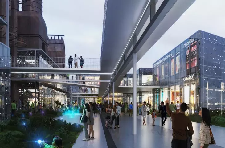 Modernizacja parku po byłej fabryce rafinerii ropy naftowej w Hangzhou