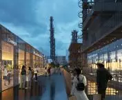 Upgrading a park after a former oil refinery plant in Hangzhou