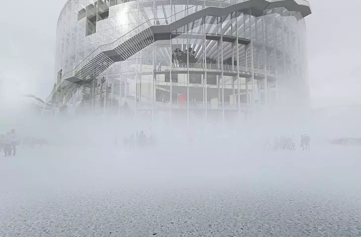 Modernizacja parku po byłej fabryce rafinerii ropy naftowej w Hangzhou – wizualizacja bryły muzeum