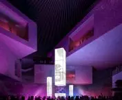 Modernizacja parku po byłej fabryce rafinerii ropy naftowej w Hangzhou – wizualizacja górnych przestrzeni muzeum  