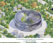 Modernizacja parku po byłej fabryce rafinerii ropy naftowej w Hangzhou – model bryły Centrum Sztuki i Nauki