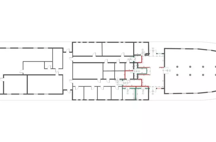 schemat przebudowy pokładu głównego