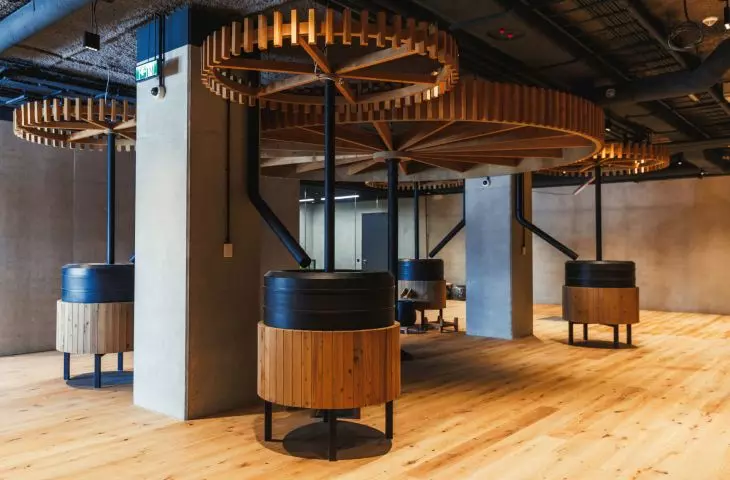 exhibition space of the Wedel Chocolate Factory Museum