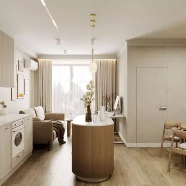 Kitchenette with island