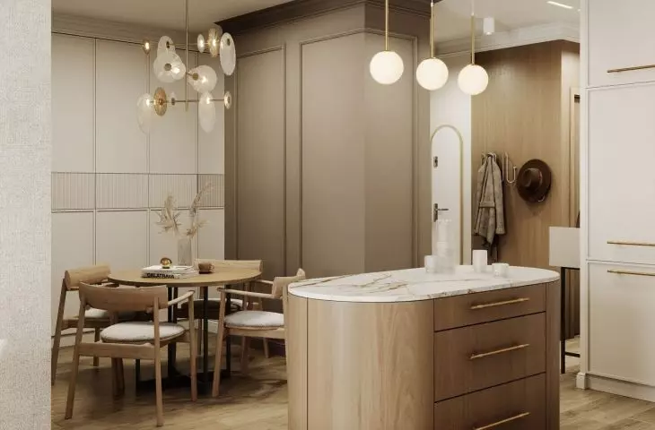 Living area of the project of Weronika Witaszczyk 