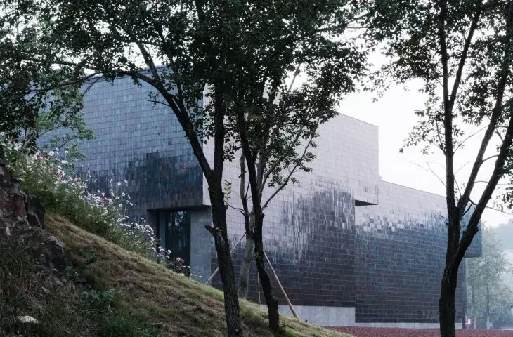 Zisha mineral springs museum in Huanglong valley (Dingshu, China)