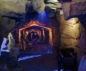Zisha mineral springs museum in Huanglong valley (Dingshu, China) - mine view 