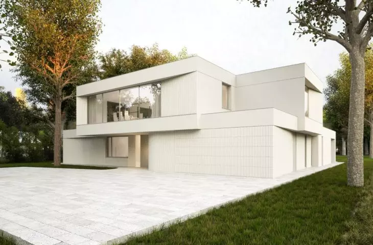 The house will be built on a wooded plot of land
