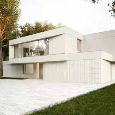 The house will be built on a wooded plot of land