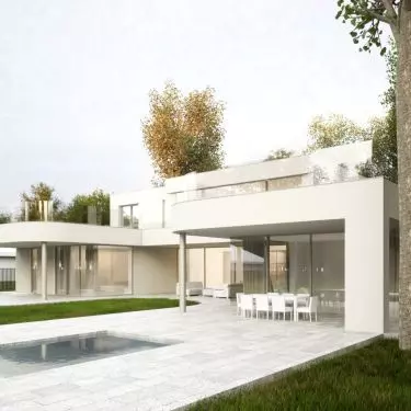 The house has two wings