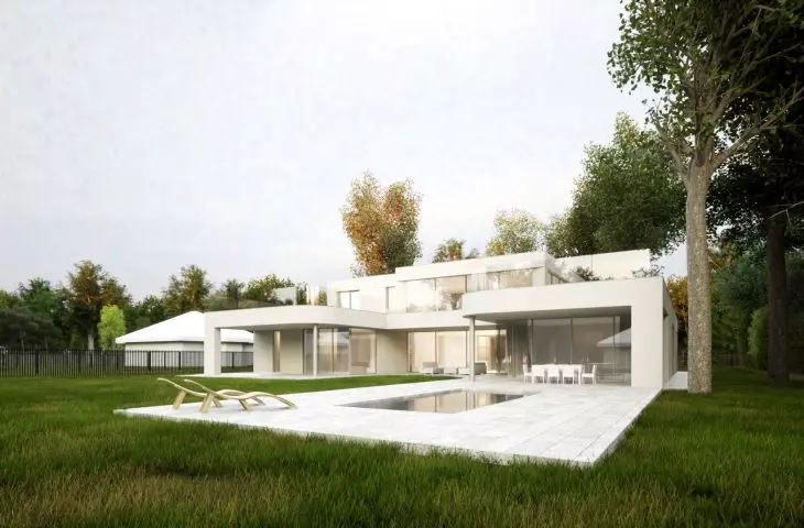 One of the terraces provides space for a swimming pool