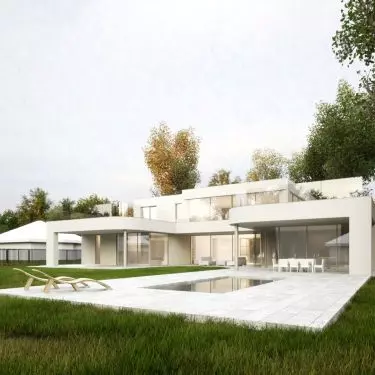 One of the terraces provides space for a swimming pool