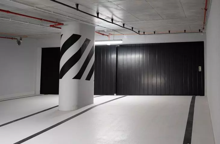 Marc-P+ EI120 Skyliner sliding fire door in Warsaw, Poland