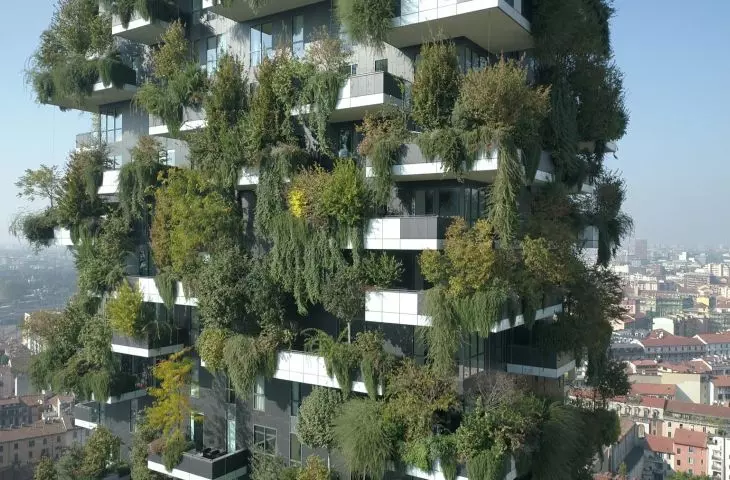 Bosco Verticale (Italian for 'Vertical Forest' or 'Vertical Forest') in Milan