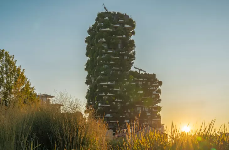 Bosco Verticale (Italian for 'Vertical Forest' or 'Vertical Forest') in Milan