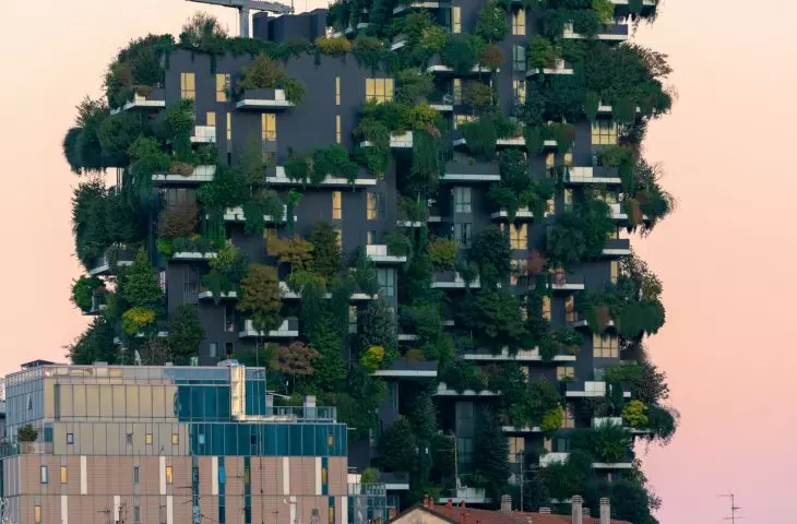 Bosco Verticale (Italian for 'Vertical Forest' or 'Vertical Forest') in Milan