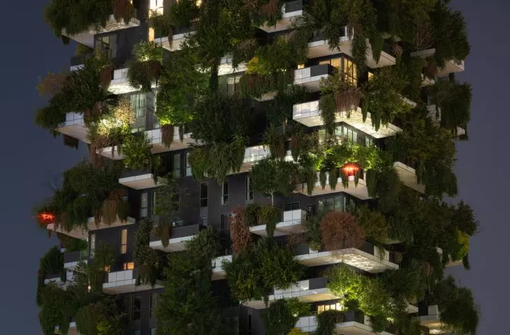 Bosco Verticale (Italian for 'Vertical Forest' or 'Vertical Forest') in Milan