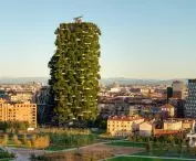 Bosco Verticale (Italian for 'Vertical Forest' or 'Vertical Forest') in Milan