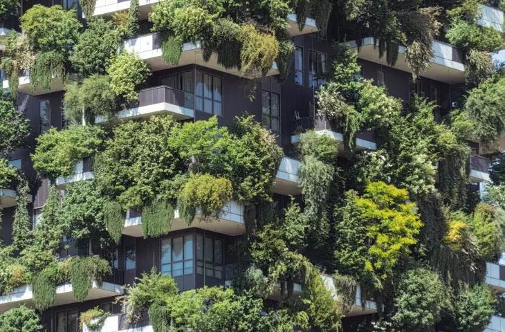 Bosco Verticale (Italian for 'Vertical Forest' or 'Vertical Forest') in Milan