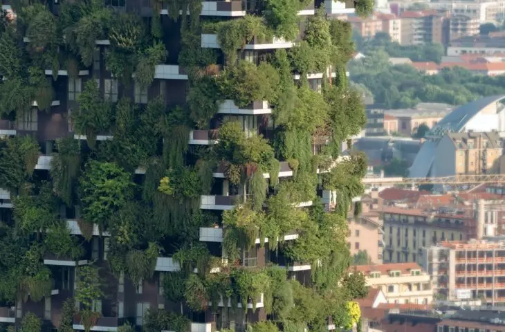 Bosco Verticale (Italian for 'Vertical Forest' or 'Vertical Forest') in Milan