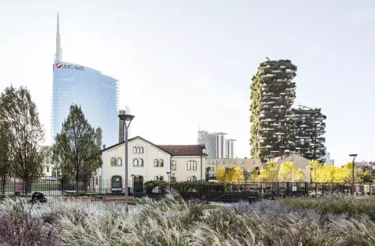 Bosco Verticale (Italian for 'Vertical Forest' or 'Vertical Forest') in Milan